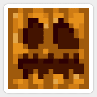 Pixel Pumpkin Sticker